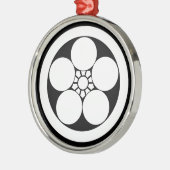 梅鉢スタイル梅 メタルオーナメント (左)