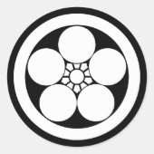 梅鉢スタイル梅 ラウンドシール (正面)