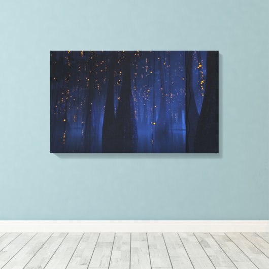 梅雨（夜） キャンバスプリント (インサイチュ (ウッドフロア))