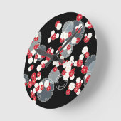 梅雪リングや輪元旦 ラウンド壁時計 (傾斜)