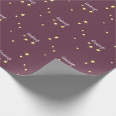 梅飾り雪だるま ラッピングペーパー (角)