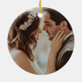 梅黄フローラ金ゴールド書記日付を保存 セラミックオーナメント (裏面)