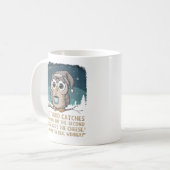 梟は点がある コーヒーマグカップ (正面左)