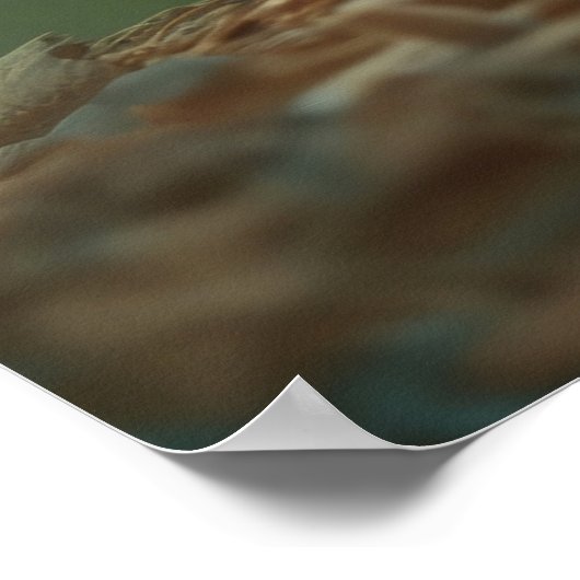 梟は読子どもには本を読む ポスター (角)