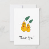 梨おもしろい類 サンキューカード (正面)