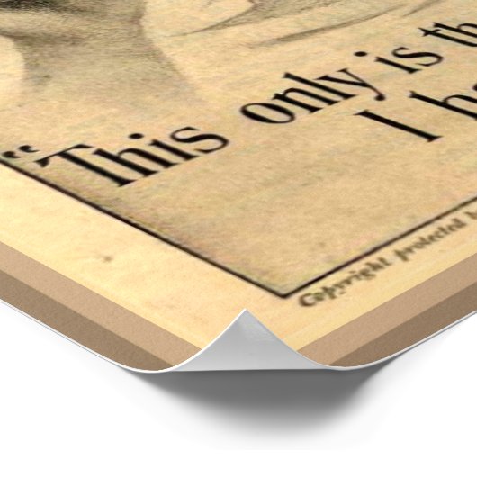 梨せっけん魔術広告 ポスター (角)