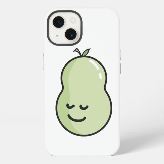 梨とスマイル iPhoneケース (裏面)