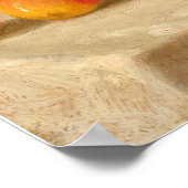 梨とリンゴのバスケット ポスター (角)