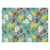 梨と果実のパターン テーブルクロス (正面(横))