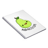 梨のかわいいフルーツ梨プリン ノートブック (右側)