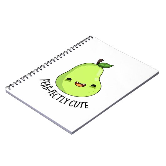 梨のかわいいフルーツ梨プリン ノートブック (左側)