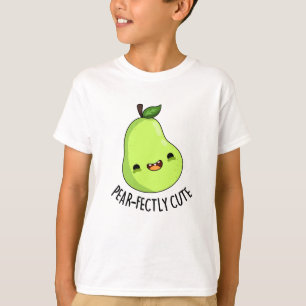 梨のかわいいフルーツ梨プリン Tシャツ