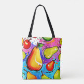 梨のアーポップ・アートのト トートバッグ (裏面)