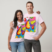 梨のアーポップ・アートのト Tシャツ (ユニセックス)