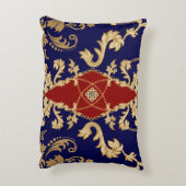 梨のエレガント果実：ヴィンテージシームレス アクセントクッション (裏面(縦))