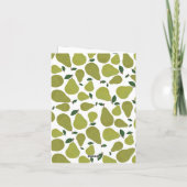 梨のカップルと写真ベビーシャワー招待状 招待状 (裏面)