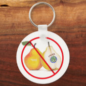 梨のキーチェーンを持つジョーカーなし キーホルダー (正面)