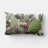 梨のサボテンのクローズアップ ランバークッション (裏面)