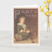 梨のシャボン玉 カード (黄色い花)