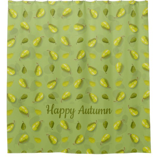 梨のシャワーカーテン シャワーカーテン (正面)