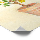 梨のツリーアートプリント ポスター (角)