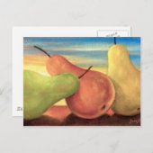 梨のトロピカルフ絵画ルーツ数々の- ポストカード (正面/裏面)