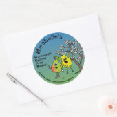 梨のパルおもしろいズマンガソースバターパイともっと ラウンドシール (封筒)