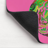 梨のフルーツポップ・アートのアート水の色イラストレーション マウスパッド (コーナー)