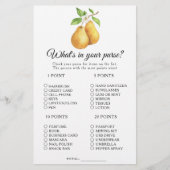 梨のブライダルシャワー財布のゲームの内容 (正面)