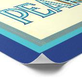 梨のヴィンテージフルーツクラートアートキッチンポスター ポスター (角)