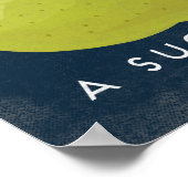 梨のヴィンテージフルーツラベルポスター ポスター (角)