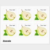 梨の半分 スクエアシール (シート)