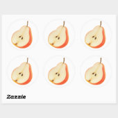 梨の半分 ラウンドシール (シート)