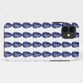 梨の形サファイアブルー Case-Mate iPhoneケース (裏面(横))