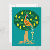 梨の木のクリスマスのパトリッジ ポストカード (正面/裏面)