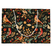 梨の木のクリスマスの飾り ラージペーパーバッグ (裏面)