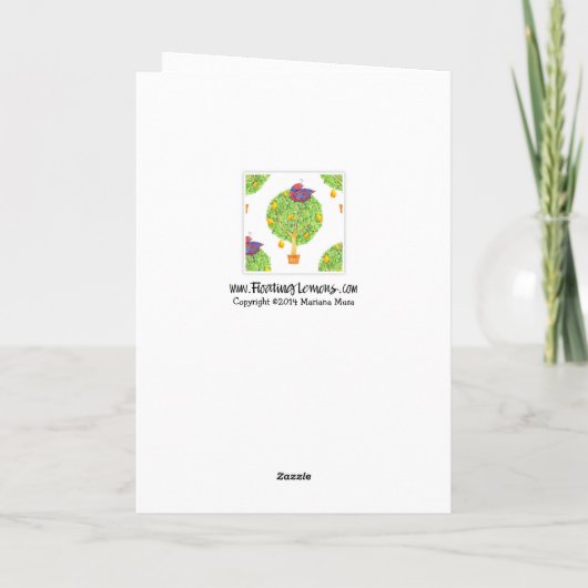 梨の木のクリスマスカードのパラトリッジ シーズンカード (裏面)