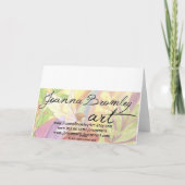 梨の木のクリスマスカードのパラトリッジ シーズンカード (裏面)