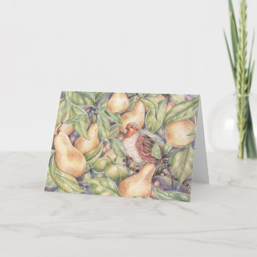 梨の木のクリスマスカードのパラトリッジ シーズンカード (正面)