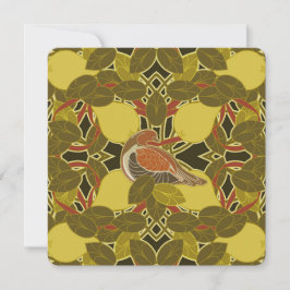 梨の木のクリスマスグリーティングカードのパラッジ シーズンカード