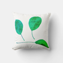 梨の木のグリーンリーフテクスチャクッション装飾用クッション クッション