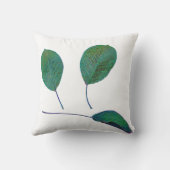 梨の木のグリーンリーフテクスチャクッション装飾用クッション クッション (裏面)