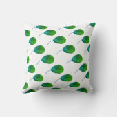 梨の木のグリーンリーフテクスチャクッション装飾用クッション クッション (裏面)