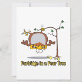 梨の木のパラッジ1日目のクリスマス シーズンカード (正面)