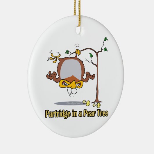 梨の木のパラッジ1日目のクリスマス セラミックオーナメント (右)