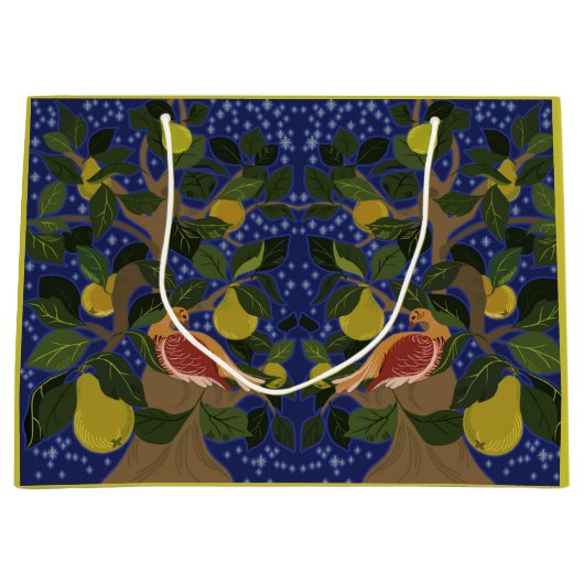 梨の木のパラトリッジ抱き枕 ラージペーパーバッグ (正面)