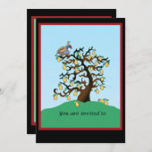 梨の木のヤコハゼル 招待状 (正面/裏面)