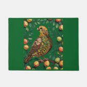 梨の木の切り抜きステンシルスタイル ドアマット (正面)