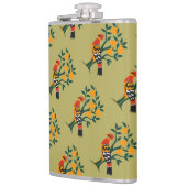 梨の木の切り抜きステンシルレトロ4 フラスク (左)