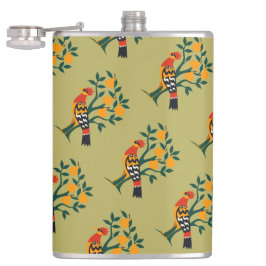 梨の木の切り抜きステンシルレトロ4 フラスク